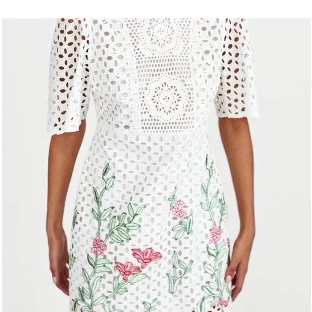Zara White and Pink Sheath Dress - Picture 5 of 6